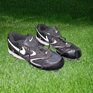 Nike Power Channel Cleats Baseball Softball Black White 318442-011 Men's Size 12